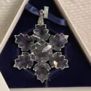 Swarovski 1996 Star Snowflake Ornament Mint Condition Original Box Austria